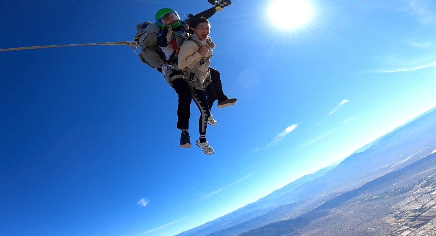 Salto tándem en Mendoza